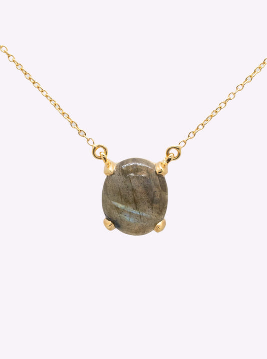 Oval Labradorite Pendant